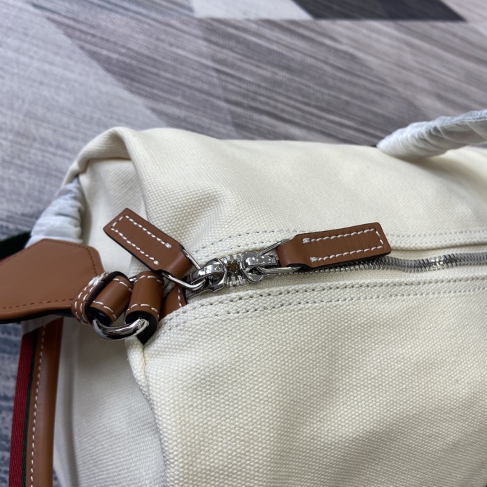 Large printed canvas duffle bag“54x24x24CM”-084=