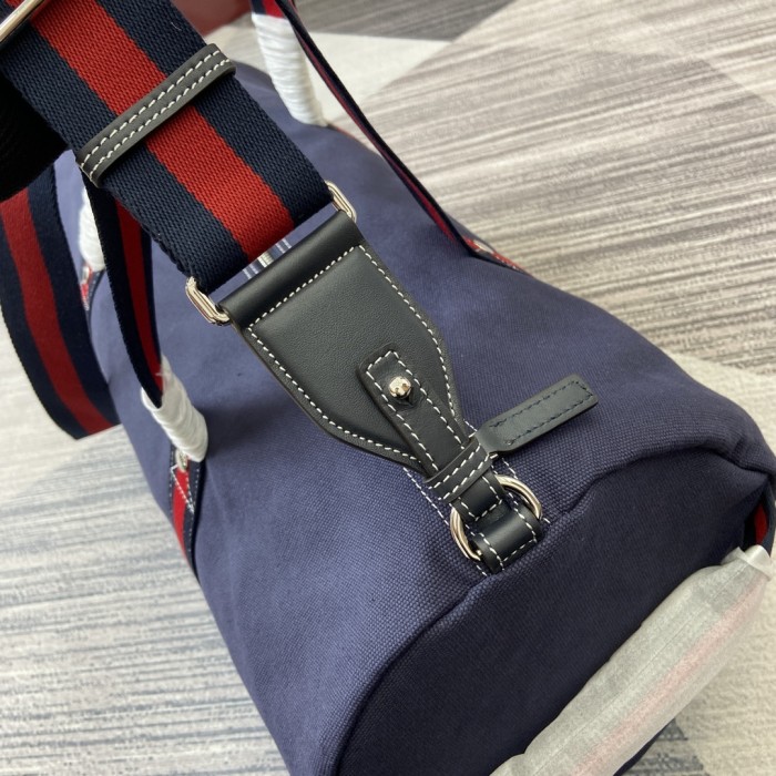 Large printed canvas duffle bag“54x24x24CM”-084=