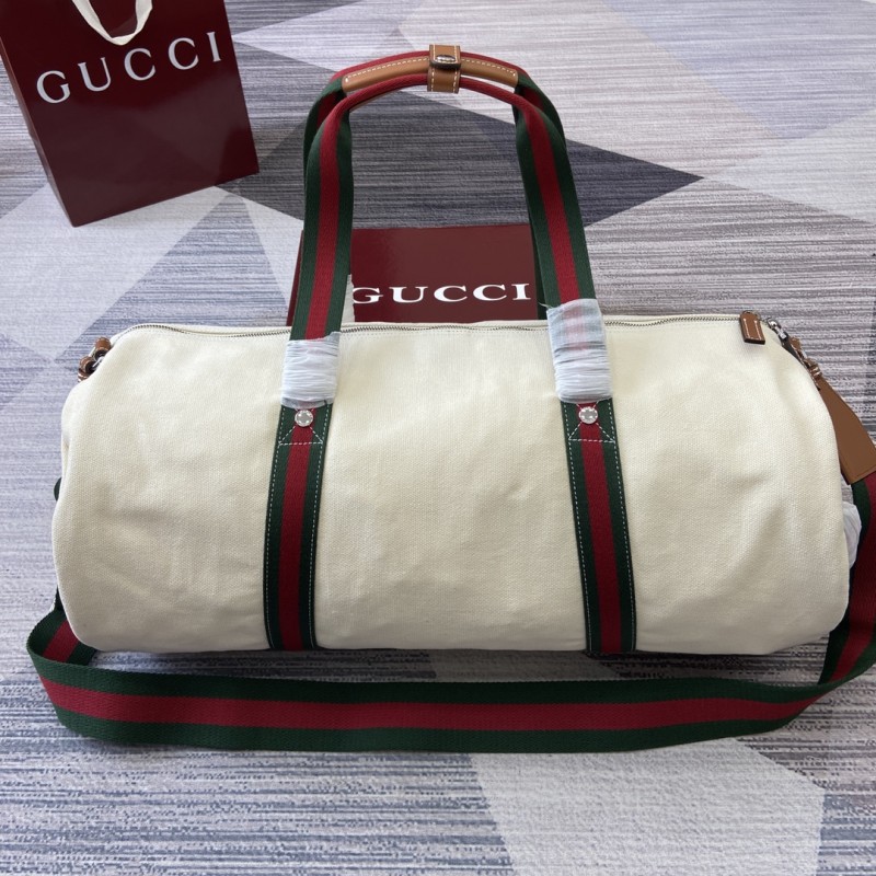 Large printed canvas duffle bag“54x24x24CM”-084=