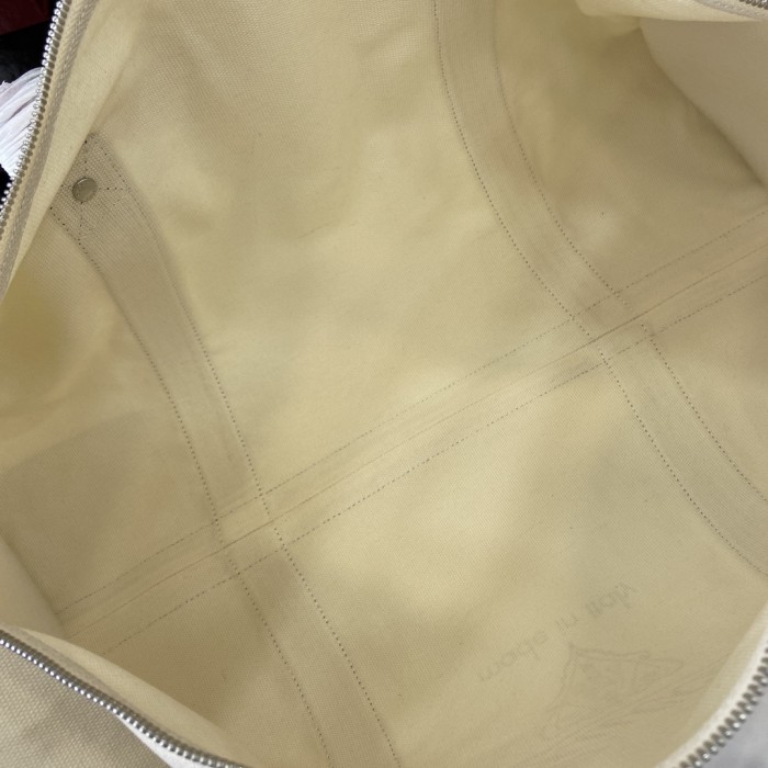 Large printed canvas duffle bag“54x24x24CM”-084=