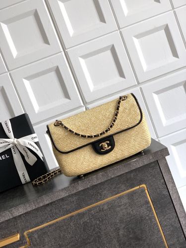 26C Woven Flap Bag Large “26x15x7cm” -038 =