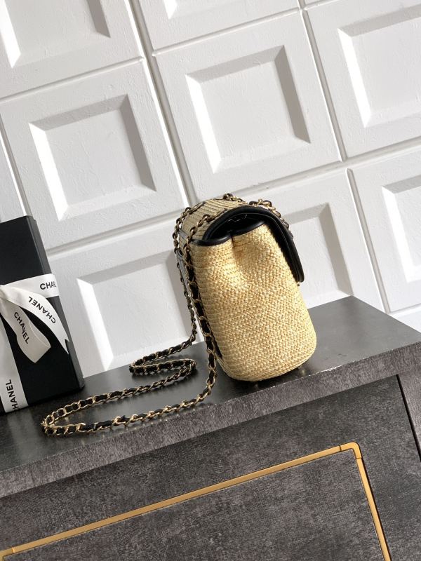 26C Woven Flap Bag Large “26x15x7cm” -038 =