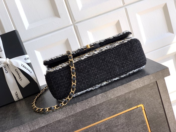 25K Classic Flap Tweed Bag “25x15x7cm” -086 =1112