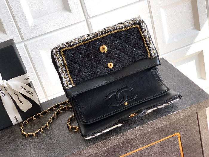 25K Classic Flap Tweed Bag “23x14x6.5cm” -066 =1118