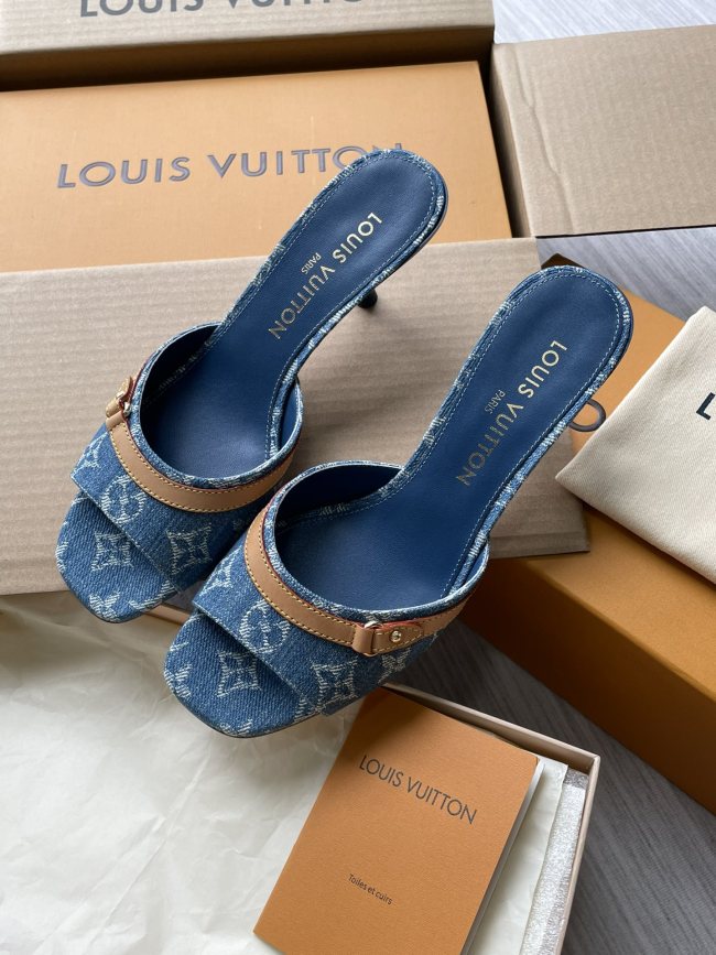 Monogram Denim Sandals  (Female)36-41=