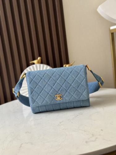Vintage Denim Shoulder Bag “25.5x20x7cm” -087 =3350