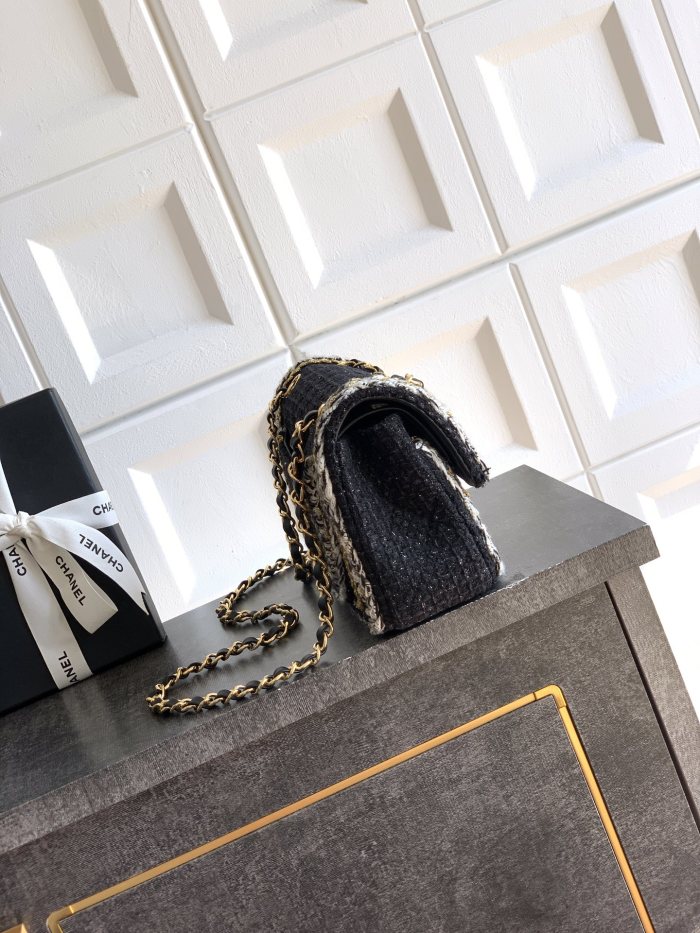 25K Classic Flap Tweed Bag “23x14x6.5cm” -066 =1118