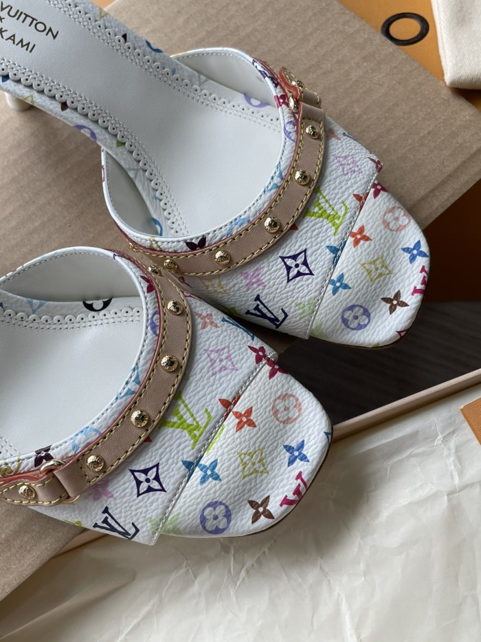Monogram Denim Sandals  (Female)36-41=