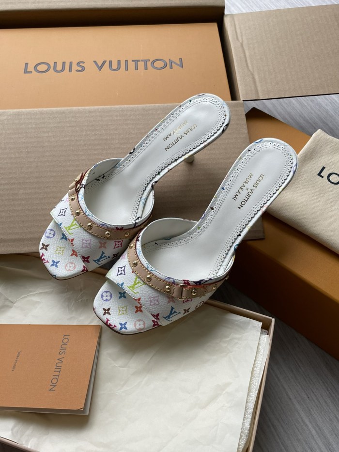 Monogram Denim Sandals  (Female)36-41=