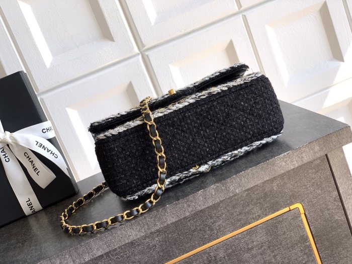 25K Classic Flap Tweed Bag “23x14x6.5cm” -066 =1118