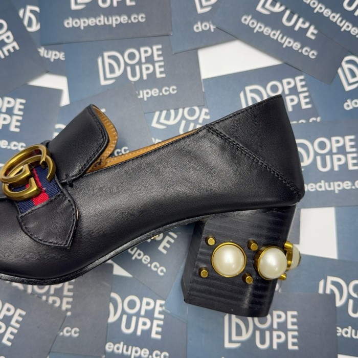 Leather Mid-Heel Loafer(Female)36-41