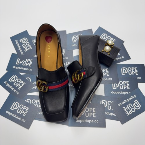 Leather Mid-Heel Loafer(Female)36-41
