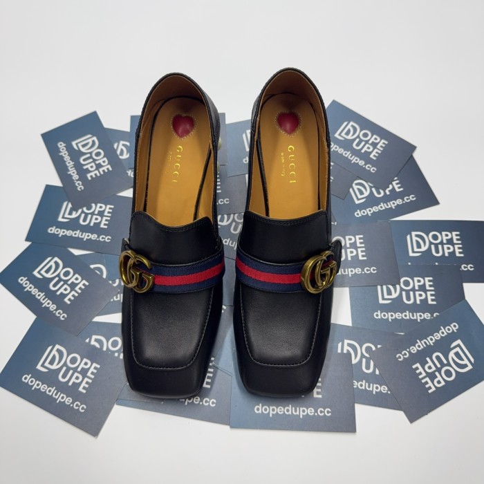 Leather Mid-Heel Loafer(Female)36-41