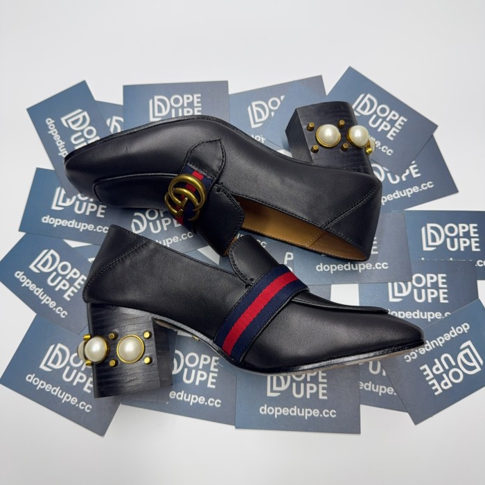 Leather Mid-Heel Loafer(Female)36-41