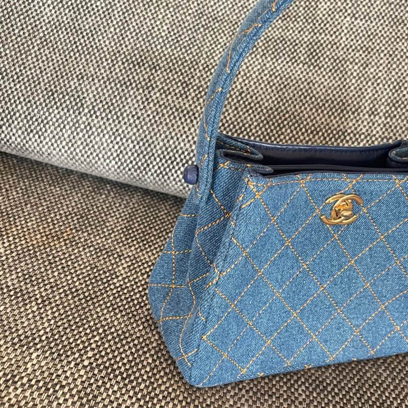 Vintage Denim Mini Handbag “18x13x7cm” -087 =
