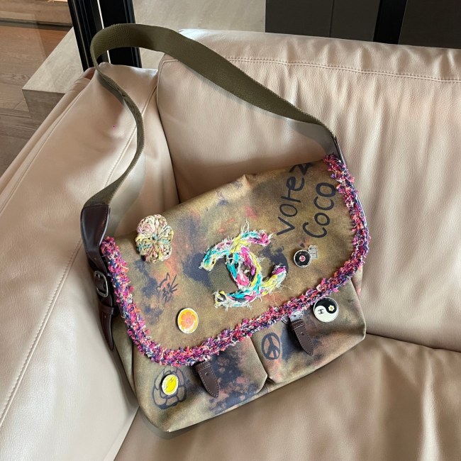 Vintage Peace Messenger Bag Large “42x30x13cm” -0811 =