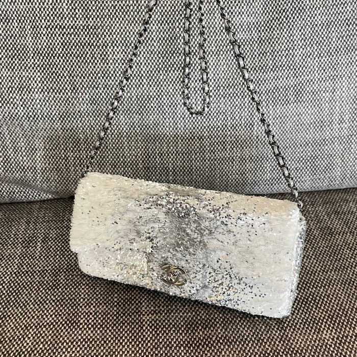 Vintage Sequin Clutch “24x12x4cm” -0001 =