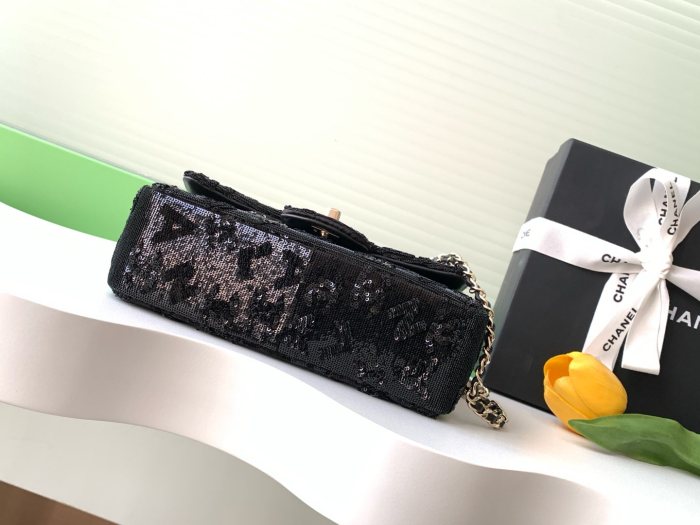 24K Classic Flap Sequin Bag “20x13x7cm” -058 =A69900