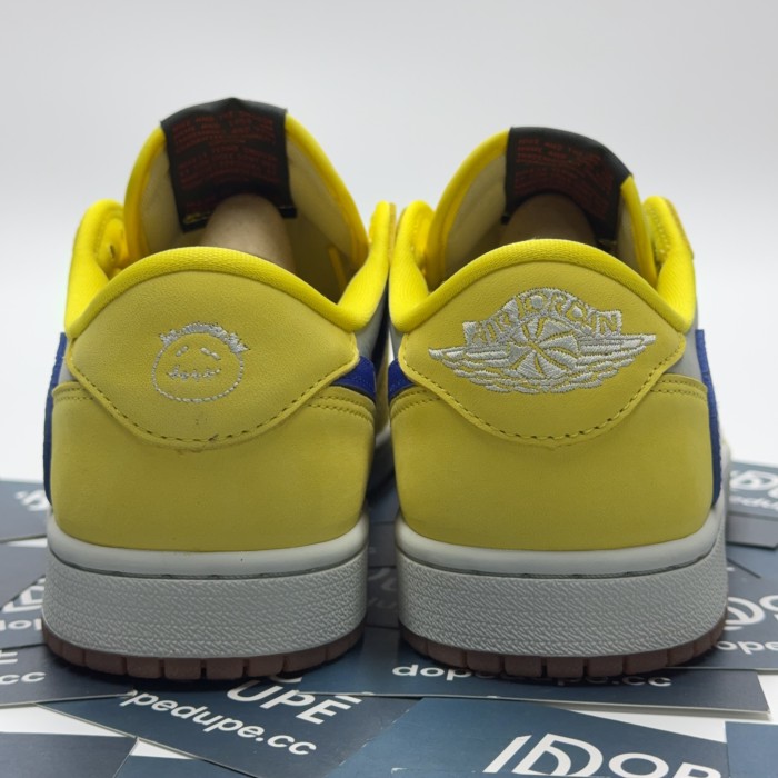 Jordan 1 x Travis Scott Low OG Canary Yellow(Unisex)36-47