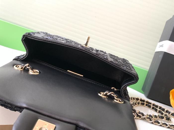 24K Classic Flap Sequin Bag “20x13x7cm” -058 =A69900