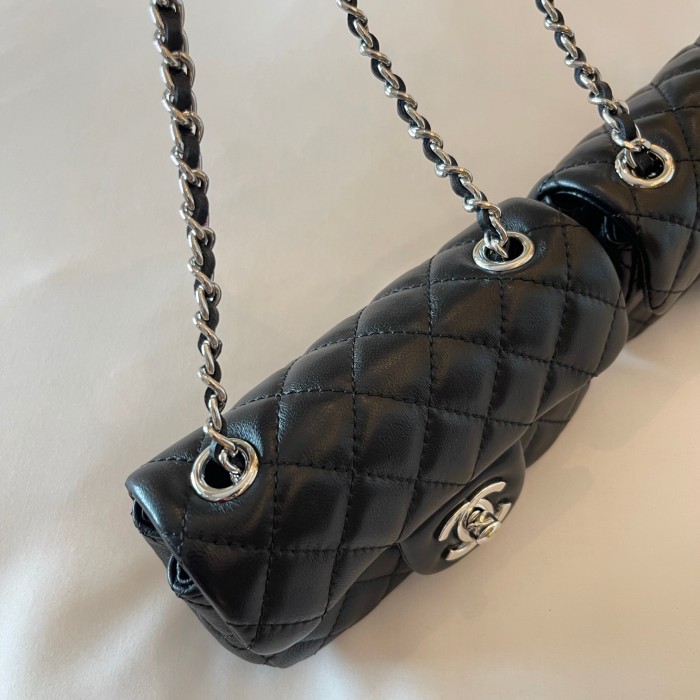 Vintage Twin Flap Bag “14x8x4cm” -088 =