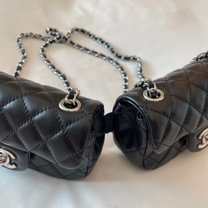Vintage Twin Flap Bag “14x8x4cm” -088 =