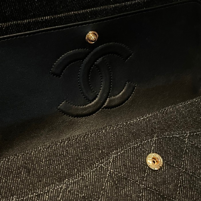 Vintage Denim Classic Flap Bag “25x15x7cm” -009 =