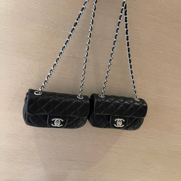 Vintage Twin Flap Bag “14x8x4cm” -088 =