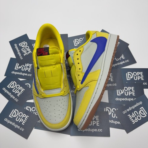 Jordan 1 x Travis Scott Low OG Canary Yellow(Unisex)36-47