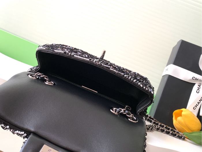 24K Classic Flap Sequin Bag “20x13x7cm” -058 =A69900