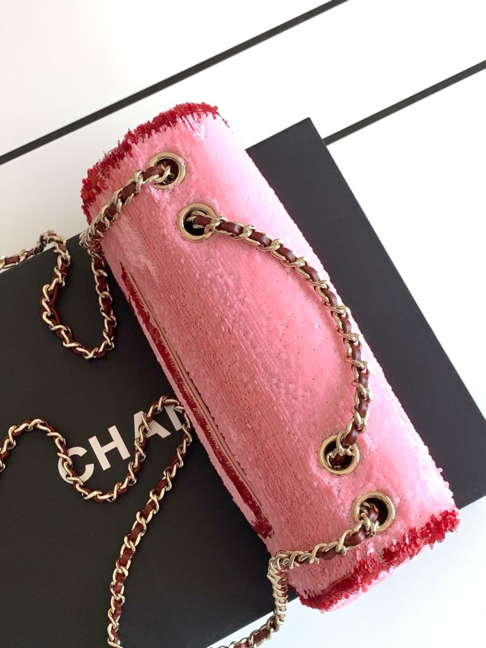 26C Classic Flap Sequin Bag “21x14x8cm” -058 =AS4561