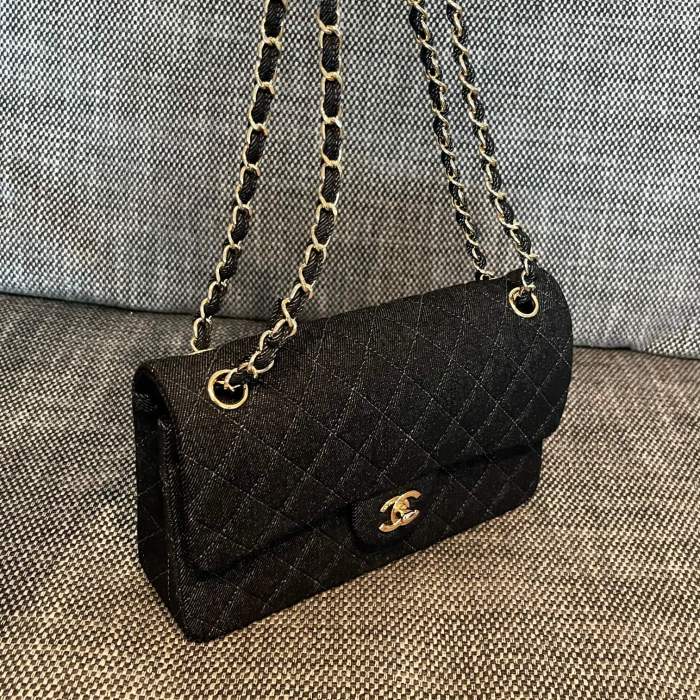 Vintage Denim Classic Flap Bag “25x15x7cm” -009 =