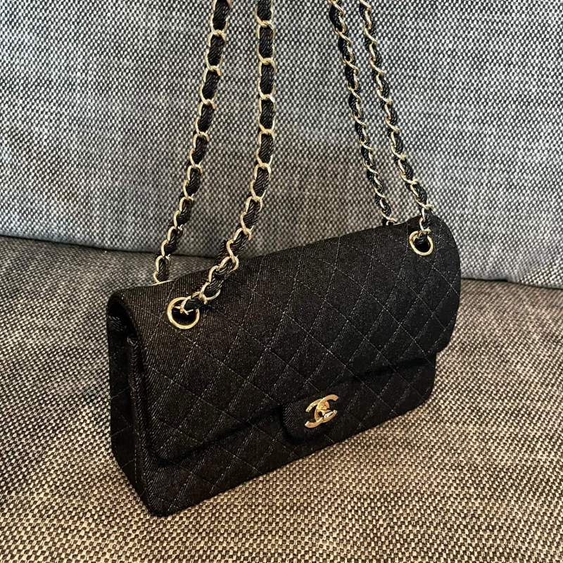 Vintage Denim Classic Flap Bag “25x15x7cm” -009 =