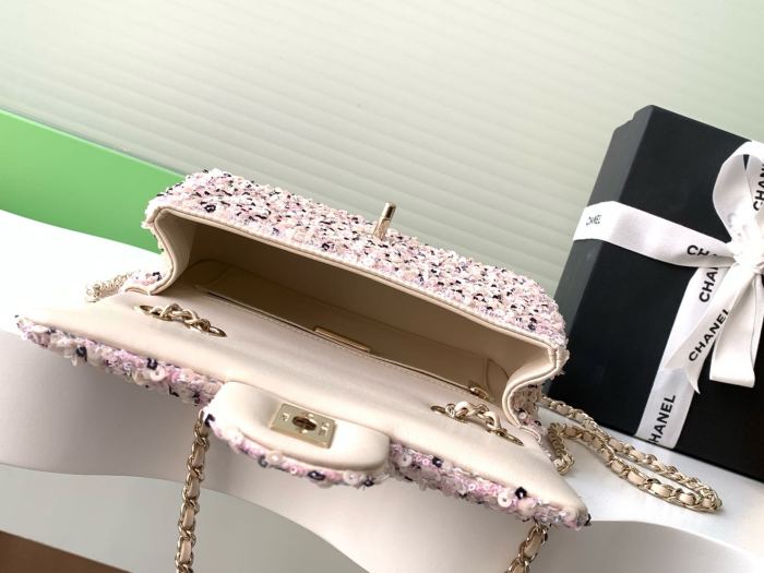 24K Classic Flap Sequin Bag “20x13x7cm” -058 =A69900