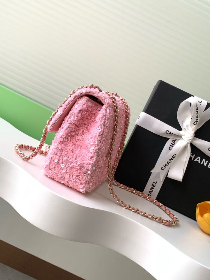 24K Classic Flap Sequin Bag “20x13x7cm” -058 =A69900