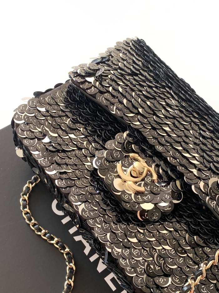 26C Classic Flap Sequin Bag “21x14x8cm” -058 =AS4561