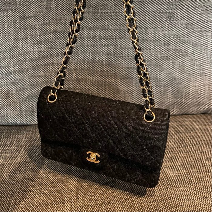 Vintage Denim Classic Flap Bag “25x15x7cm” -009 =
