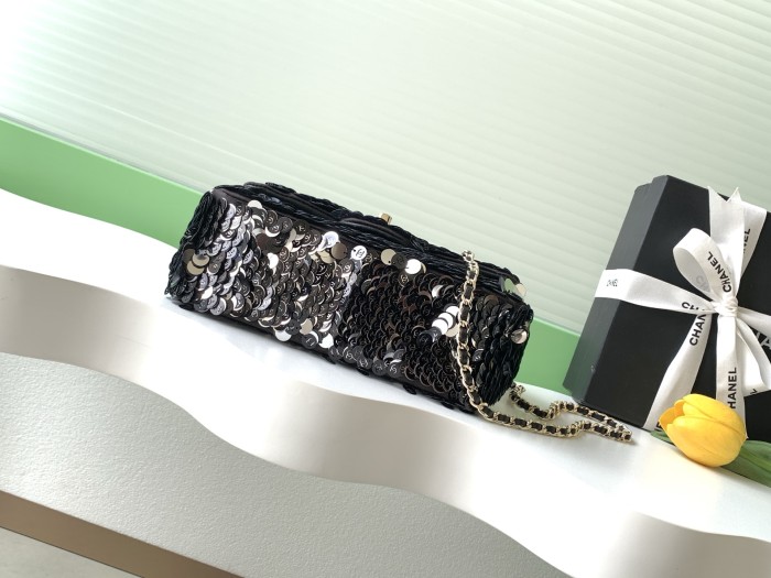 26C Classic Flap Sequin Bag “21x14x8cm” -058 =AS4561