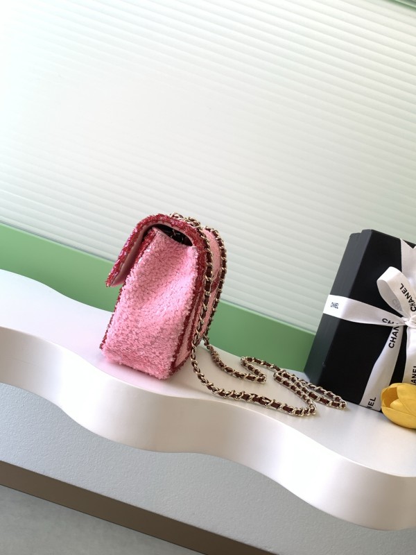 26C Classic Flap Sequin Bag “21x14x8cm” -058 =AS4561