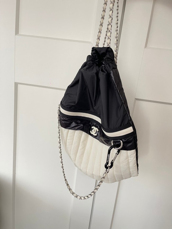 Vintage Nylon Drawstring Backpack “44x35x15cm” -088 =
