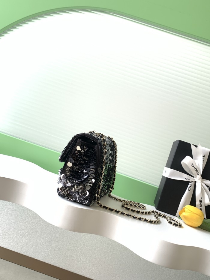 26C Classic Flap Sequin Bag “21x14x8cm” -058 =AS4561