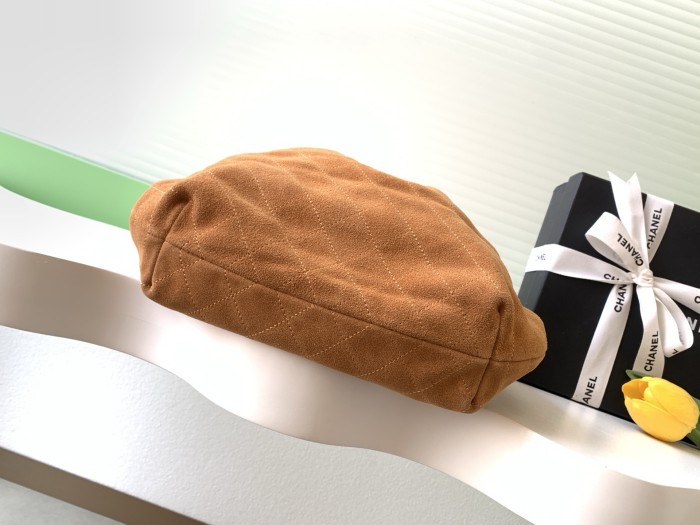 26C Large Suede Tortoiseshell Handle Bag “32x26x14cm” -086 =AS6010