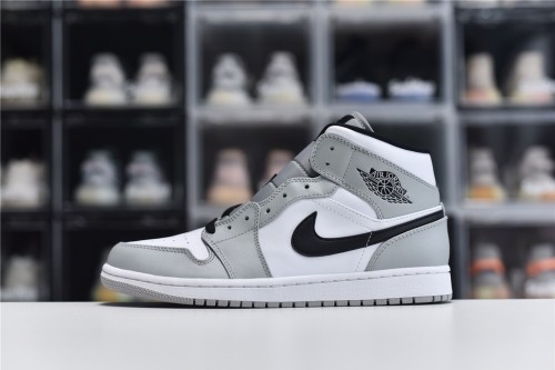 Air Jordan 1 Mid Light Smoke Grey(Unisex)36-47=