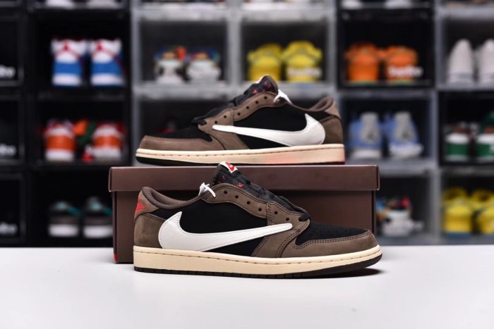 Travis Scott x AirJordan 1 Retro Low OG Mocha(Unisex)40-47=