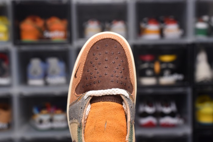 Zion Williamson × Air Jordan 1 Retro Low OG Voodoo(Unisex)36-47=