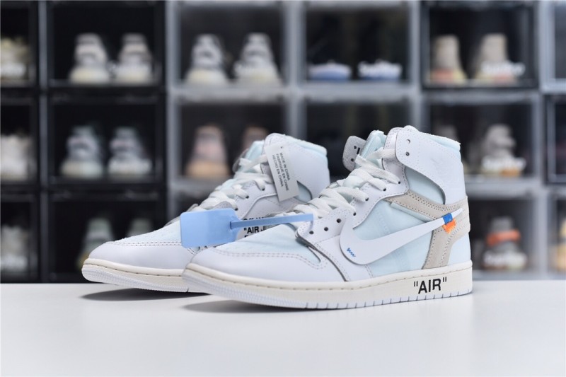 Air Jordan 1 X OFF-White Retro High Ten Ten(Unisex)36-47=
