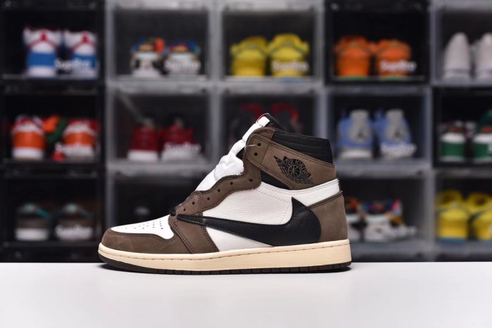 Travis Scott x AirJordan 1 Retro High OG Mocha(Unisex)36-47=
