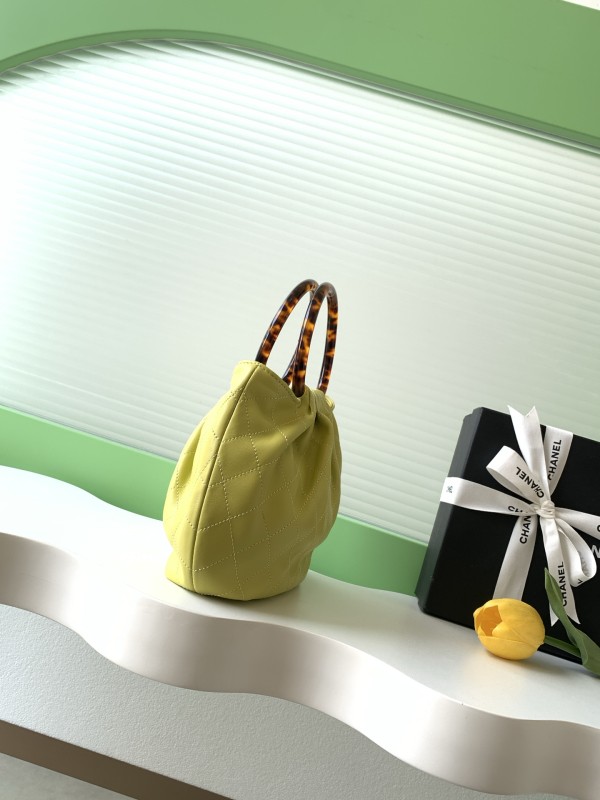 26C Medium Lambskin Tortoiseshell Handle Bag “24x18x12cm” -046 =AS6022