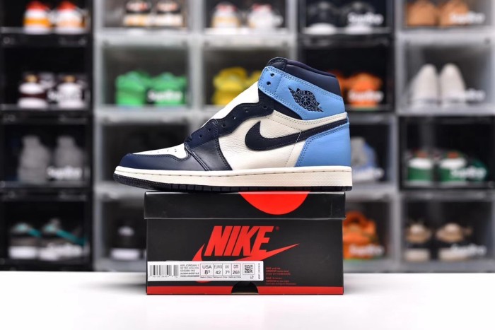 Air Jordan 1 High OG Obsidian(Unisex)36-47=