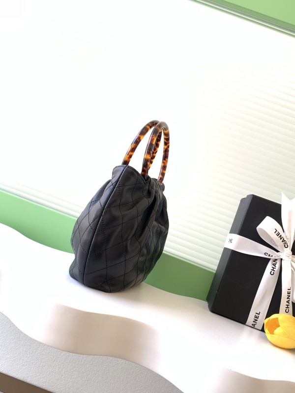26C Medium Lambskin Tortoiseshell Handle Bag “24x18x12cm” -046 =AS6022